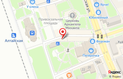 Магазин Горячий хлеб на Октябрьской улице на карте