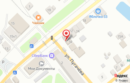 Продовольственный магазин Чайка на улице Гагарина на карте