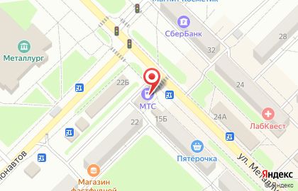 Копицентр в Северном на карте