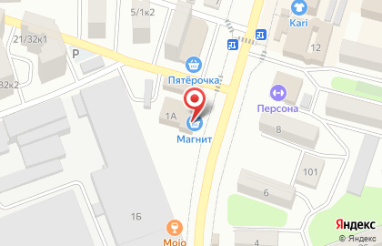 Супермаркет Магнит на проспекте Ленина на карте