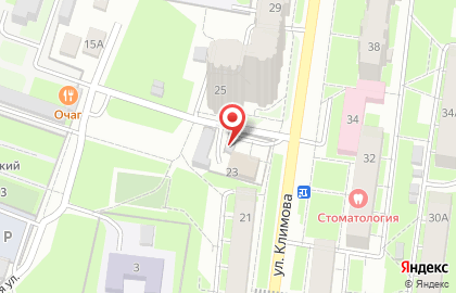 Шиномонтажная мастерская на улице Климова на карте