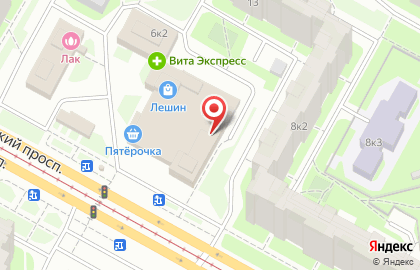 Автошкола ТУР на Шлиссельбургском проспекте в Невском районе на карте