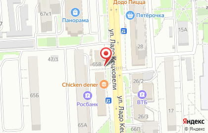 Магазин свежей выпечки Булофная на улице Ладо Кецховели на карте