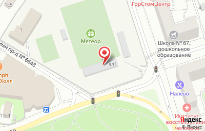 Детский футбольный клуб Метеор на улице Генерала Ермолова на карте