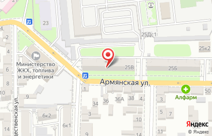 Парикмахерская Красотка на Армянской улице на карте