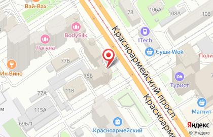 Банкомат АК Барс на Красноармейском проспекте, 75б на карте