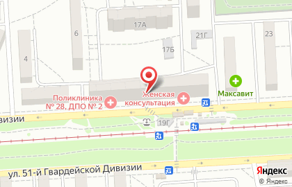Женская консультация Клинический родильный дом №2 в Дзержинском районе на карте