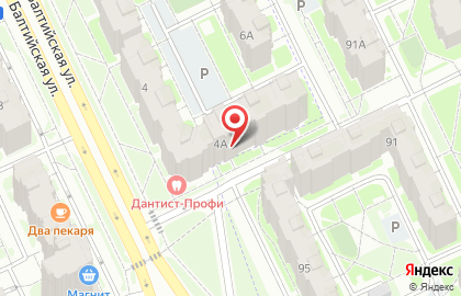 Центр цветов и букетов на Балтийской улице на карте