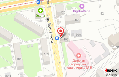 Кондитерский магазин Любимая Сластена на улице Воровского на карте