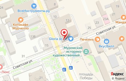 Мебельный салон Царство Диванов на Советской улице на карте