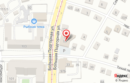 Супермаркет Магнит в Тихом переулке на карте