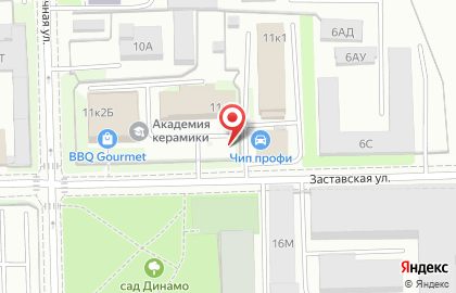 Авантаж на Заставской улице на карте
