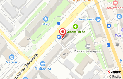 Салон красоты Русский стиль на проспекте Фридриха Энгельса на карте