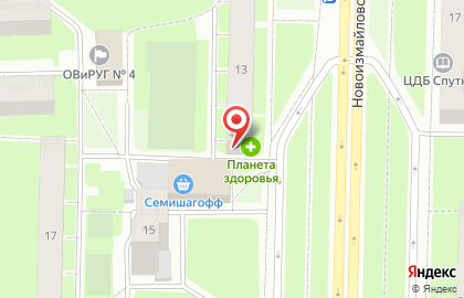 Продуктовый магазин Корона на Новоизмайловском проспекте на карте