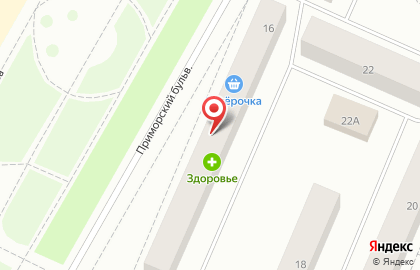 Магазин японской кухни Like суши на Приморском бульваре на карте