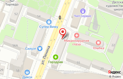 Магазин молочных продуктов на улице Ленина на карте