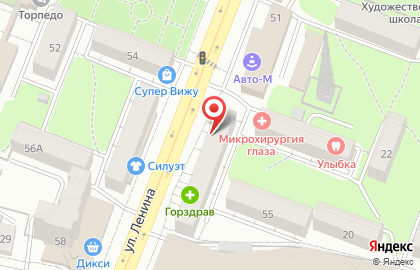 Магазин колбасных изделий Сгомонь на улице Ленина на карте