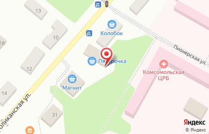 Супермаркет Пятерочка на Республиканской улице на карте