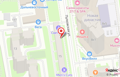 Парикмахерская Любимая на Пулковской улице на карте