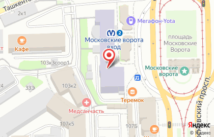 Банк втб Северо-запад на Московском проспекте на карте