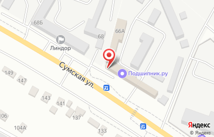 Торгово-сервисная компания Инфоком на Сумской улице на карте