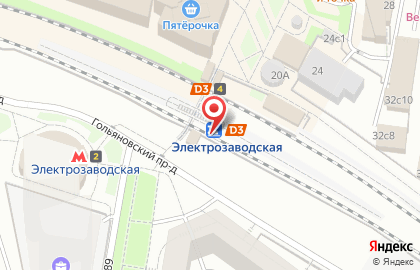 Киоск по продаже цветов, Басманный район на карте