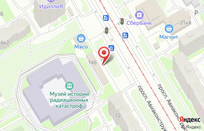 Магазин Вкусная рыба на проспекте Авиаконструкторов на карте