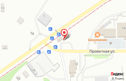 Супермаркет Брудер на Проектной улице на карте