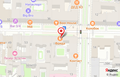 Гранд-кафе Фрида на улице Чайковского на карте