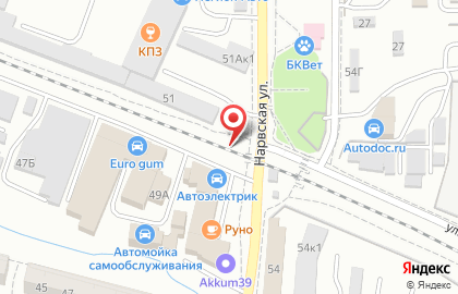 ООО ИТИС на Нарвской улице на карте