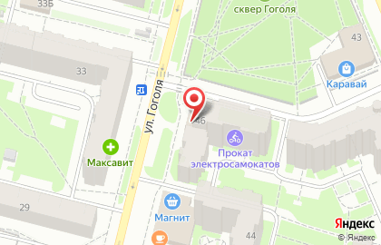 Агентство недвижимости Камелот на улице Гоголя на карте