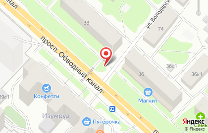 Киоск Акварель в Архангельске на карте