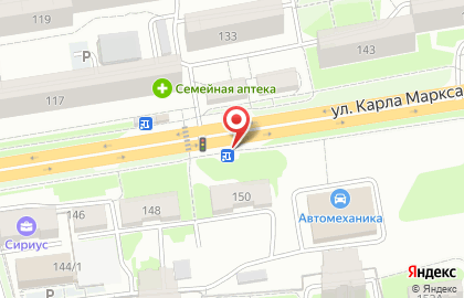 Киоск по продаже хлебобулочных изделий на улице Карла Маркса на карте