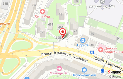 Продуктовый магазин во Владивостоке на карте