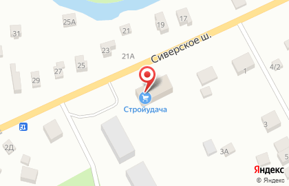 Магазин Стройудача на Сиверском шоссе на карте