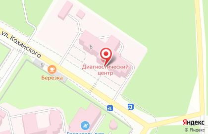 Клинический медицинский центр на улице Коханского на карте