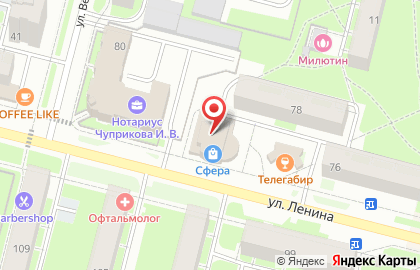 Салон красоты BEAUTY CLUB на улице Ленина на карте