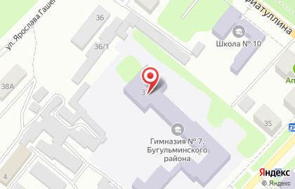 Гимназия №7 в Казани на карте