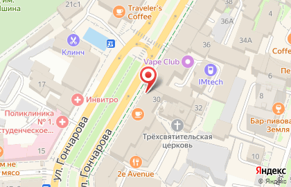 Магазин аксессуаров для мобильных телефонов Tirax на улице Гончарова на карте