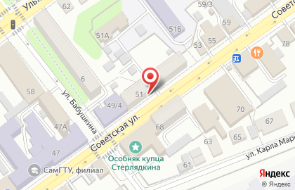 Городской аптечный склад в Сызрани на карте