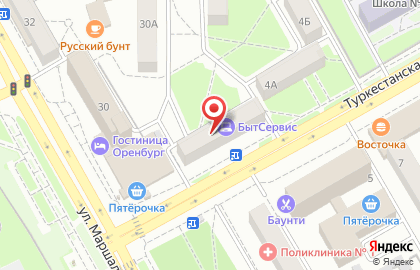 Ателье С иголочки на Туркестанской улице на карте