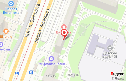Магазин кальянов S2B на проспекте Просвещения на карте