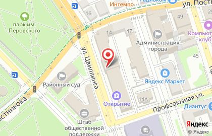 Банк Москвы в Оренбурге на карте
