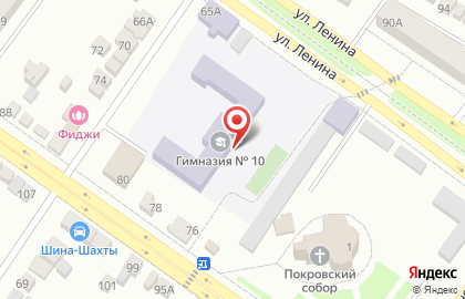 Гимназия №10 в Коротком переулке на карте