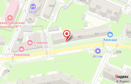 Зоомагазин Зоомания на Ковалихинской улице на карте