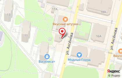 Магазин разливного пива Варница на улице Аксёнова на карте