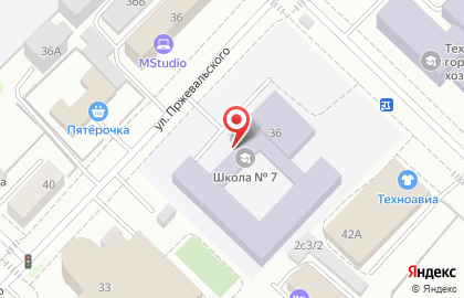 Средняя общеобразовательная школа №7 на улице Энергетиков на карте