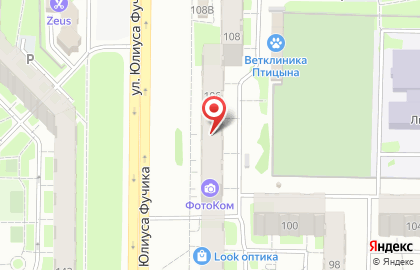 Салон красоты Кредо на улице Юлиуса Фучика на карте