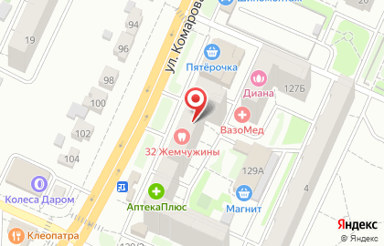 Стоматологическая клиника 32 жемчужины в Тракторозаводском районе на карте