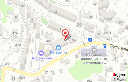Кафе-столовая Транзит на Политехнической улице на карте